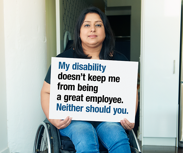 My disability doesn't keep me from being a great employee neither should you